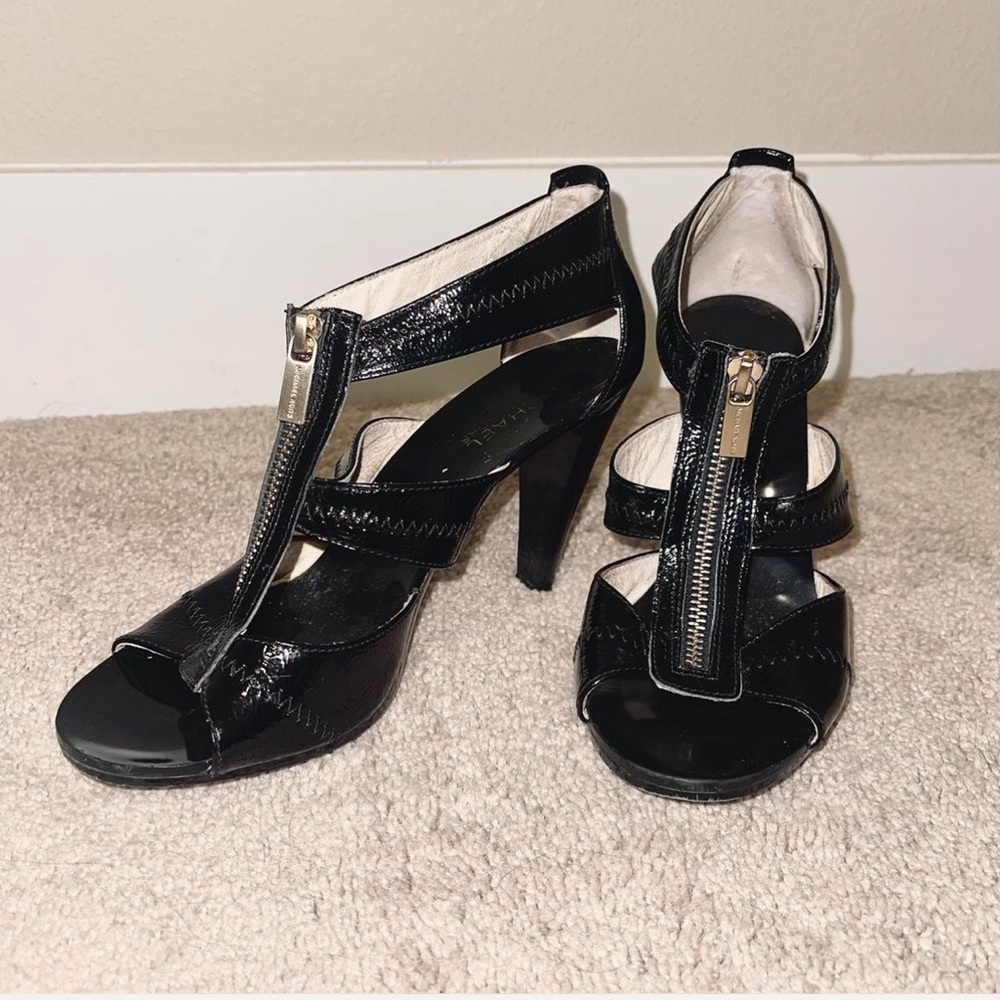 Michael Korz patent leather heels